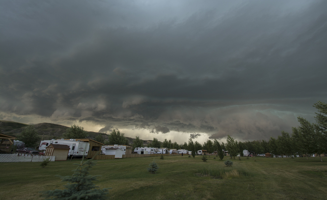 Storm Cell Drumheller, Alberta Canada