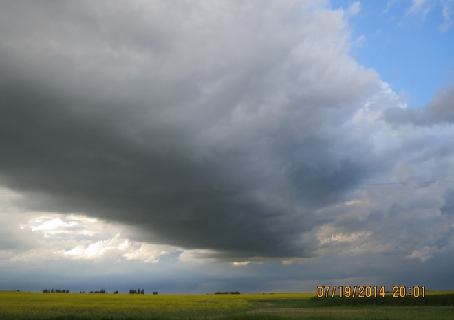 Watching the storm form. Beiseker, AB