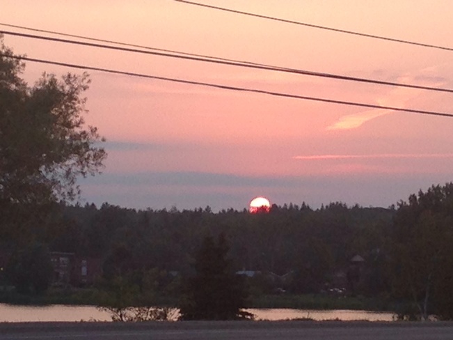 sunset Sudbury, Ontario Canada