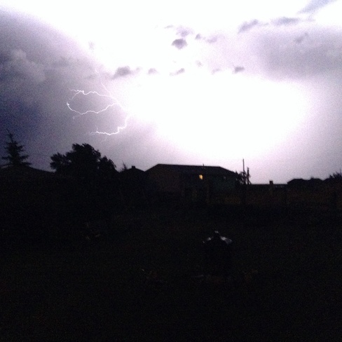 Lightning Hits Siksika Nation Siksika Alberta