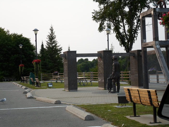 Nice Sunny Day/Great Time to Visist the Miners Memorial in E.L. Elliot Lake, Ontario Canada