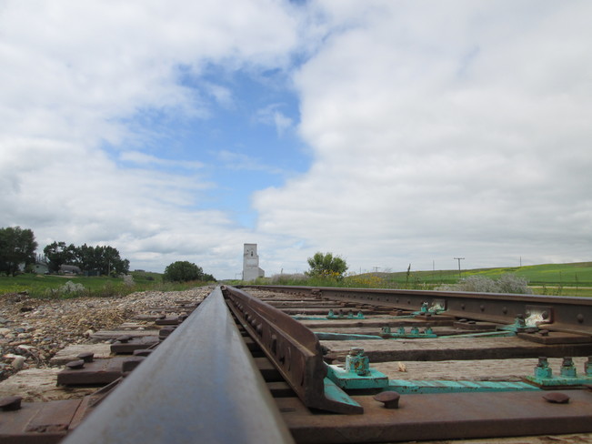 Railway Tracks to Clouds Flaxcombe, SK