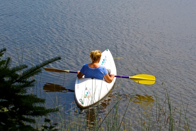 Belle journÃ©e pour le kayak Lac Selby, Dunham, QC