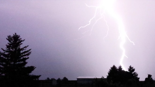 Lightning bolt Binbrook, Ontario Canada