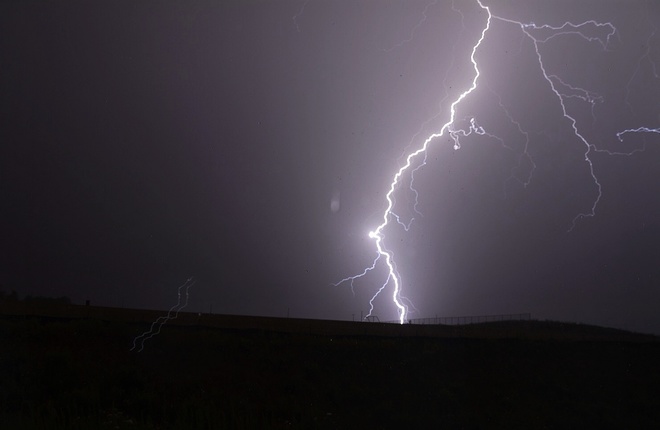 lightning strike Port Hope, Ontario Canada