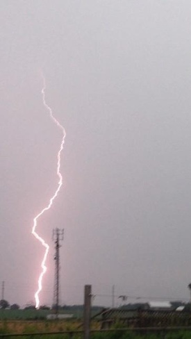 Lightning Strike In Milton Milton, Ontario Canada