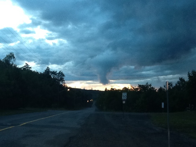 Unsettled conditions Tuesday evening in Elliot Lake Elliot Lake Ontario
