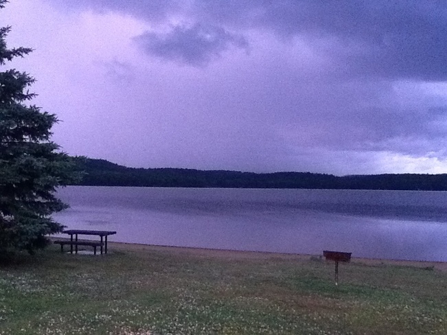 Unsettled conditions Tuesday evening in Elliot Lake Elliot Lake Ontario