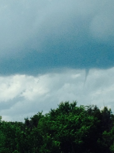 funnel cloud. Cookstown, Ontario Canada