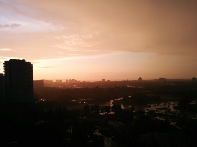 Rainbow and Sunset Ottawa, ON