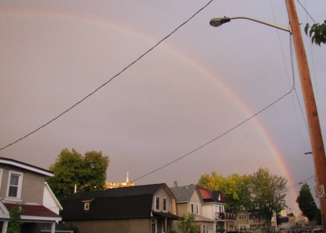 Urban rainbow Ottawa, Ontario Canada