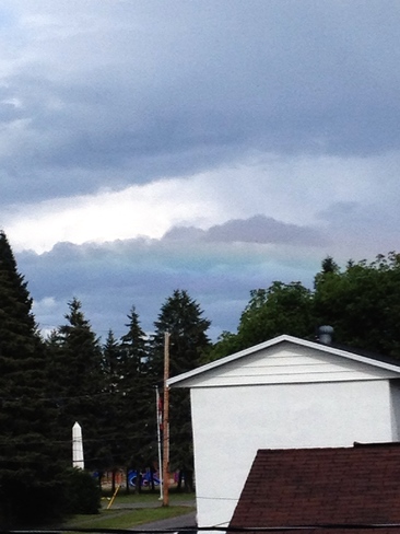 Rainbow Cloud - taken with Iphone Englehart, ON