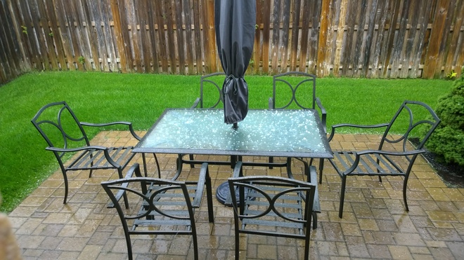 Hail in Thornhill, Vaughan, Ontario Thornhill, Vaughan, ON