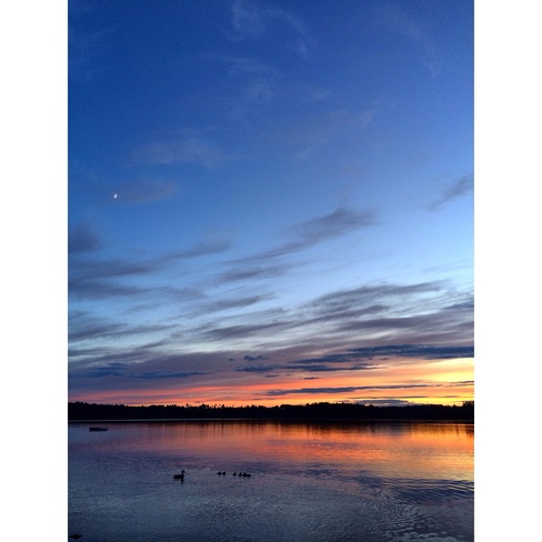 Sunset on the Lake Kirkland Lake, Ontario Canada