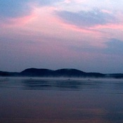 Brume sur le lac le matin