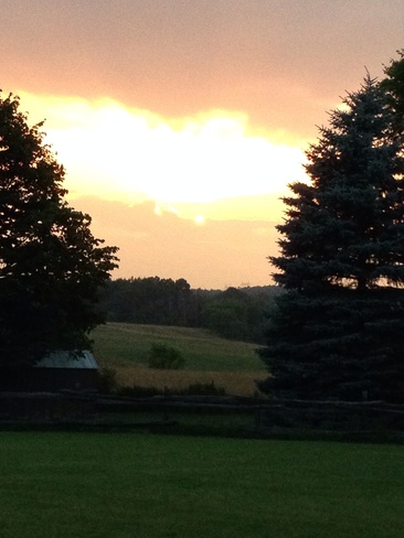 sunset over Schomberg! Schomberg, Ontario Canada