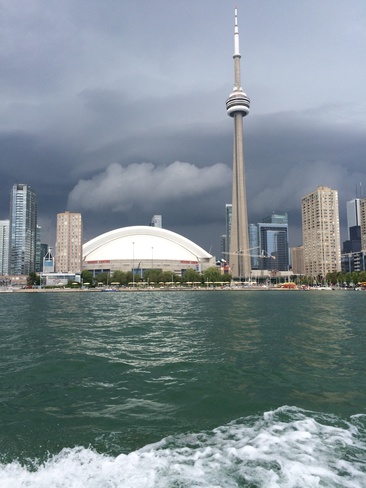 scary boat ride Toronto Islands, Ontario Canada