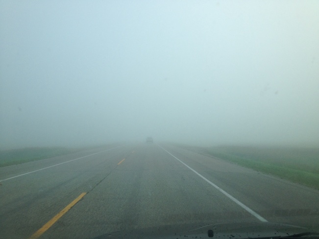 fog in morning Wilcox, Saskatchewan Canada