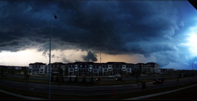 storm clouds Calgary, Alberta Canada
