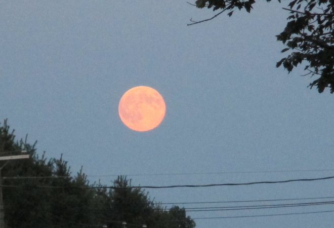 super moon Burton, NB