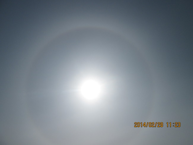 known as a 22 degree halo or a sun halo Sudbury, ON
