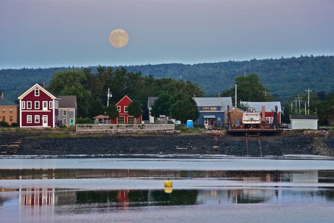 Super Moon Smiles Over Annapolis Royal, Nova Scotia Annapolis Royal, NS