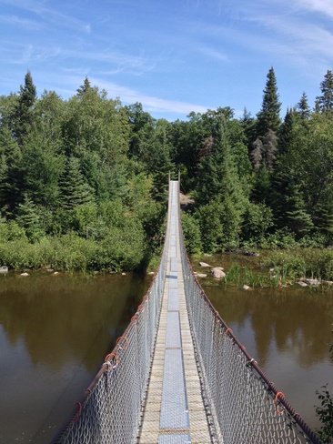 Swinging Bridge Pinawa, Manitoba Canada