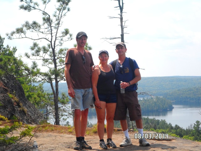 Standing at the top of Booth's Rock Trail Algonquin Provincial Park, Nipissing District, ON