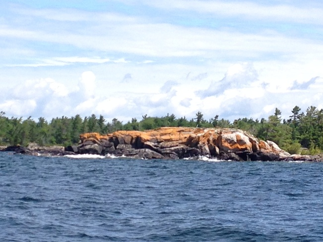Rocks of Georgian Bay Copperhead, Ontario Canada