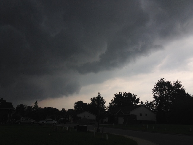 Dark clouds in Essex County Amherstburg, Ontario Canada