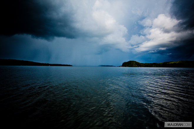 Storm and Waterspout over Kawagama Lake Kawagama Lake, Haliburton County, ON