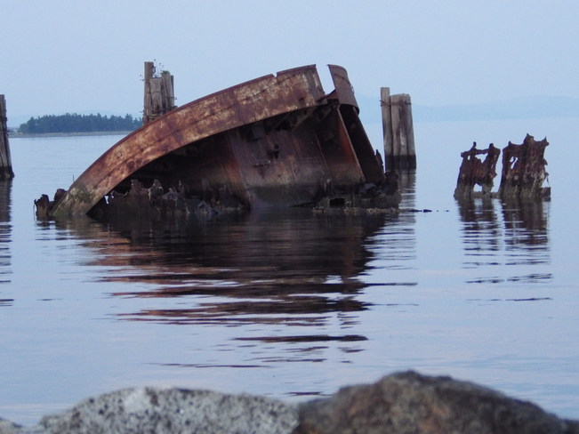 world war 2 ship wreck Comox, BC