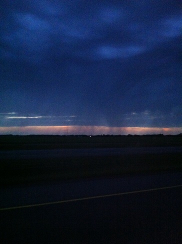 rain in the west Olds, Alberta Canada