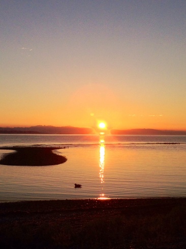 gorgeous sunrise at Qualicum Qualicum Beach, British Columbia Canada