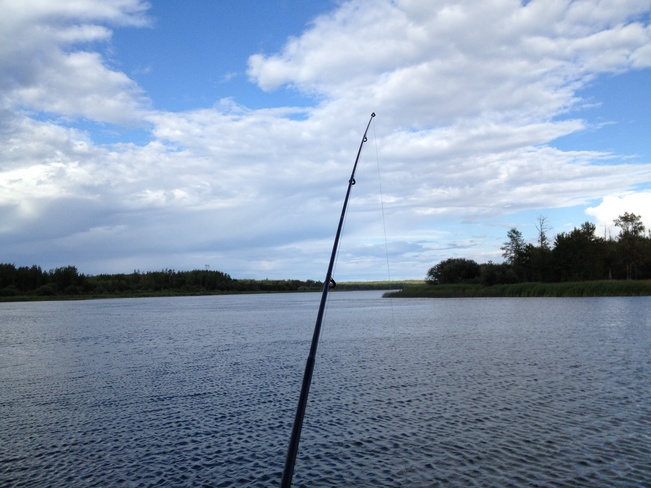 Fishing Wabamun, Alberta Canada