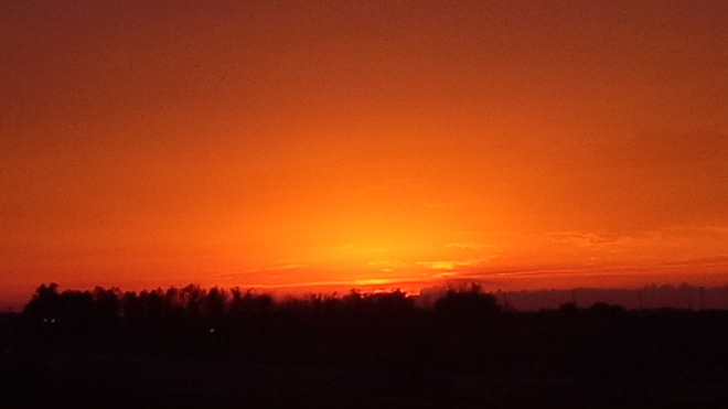 Orange Sunset Waterloo, Ontario Canada