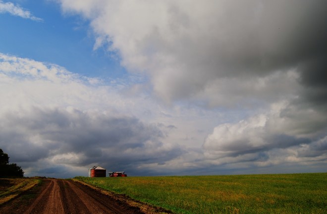 August storm clouds Reward, Saskatchewan