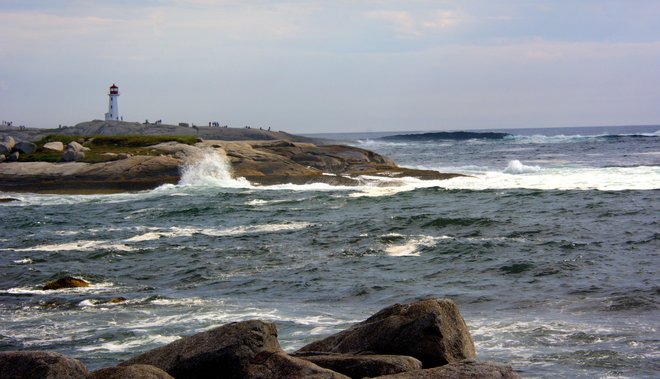 The Surf At Peggy's Cove, NS. Peggy's Cove, NS