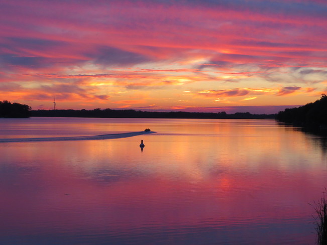 Stunning sunset on the Grand River, Dunnville ~ Aug, 24, 2014. Dunnville, Haldimand, ON