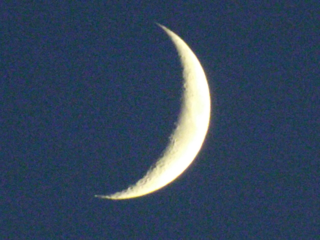 8:35 p.m. friday moon. New Minas, Nova Scotia Canada