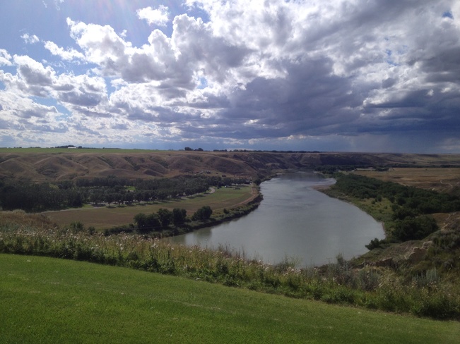 River Valley from Redcliff GC.. Redcliff, Alberta Canada