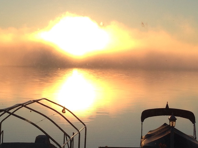 Foggy Morning Sunrise Rennie, Manitoba Canada