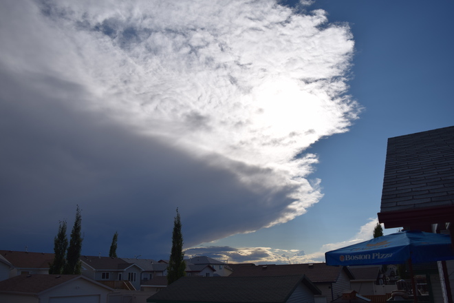 storm clouds Red Deer, AB