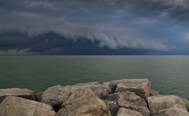 storm over lake St.Clair Windsor, ON