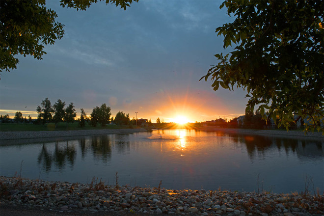 Fairmont Lake Sunrise Lethbridge, Alberta Canada