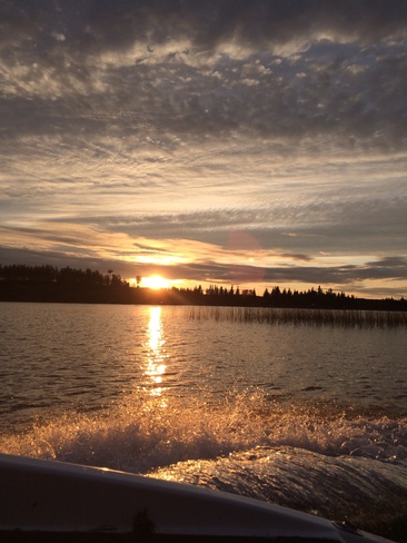 lake sunset Prince Albert, Saskatchewan Canada