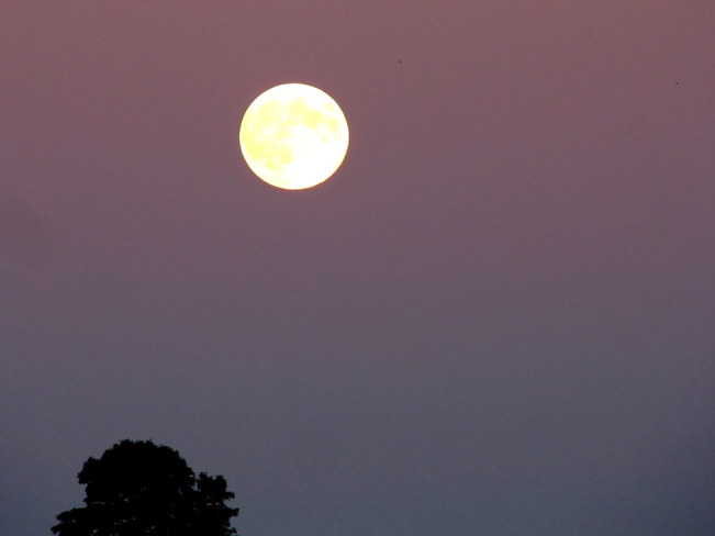 La pleine lune..du 8 septembre Chutes de la Chaudière, Lévis, QC