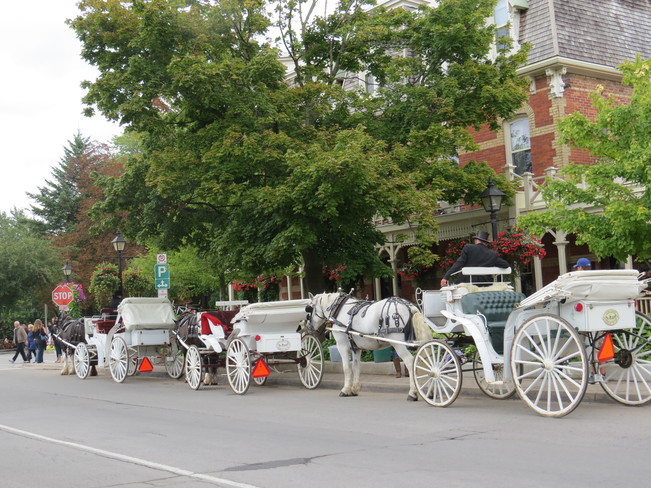 Cabs are waiting for tourists Niagara-on-the-Lake, ON
