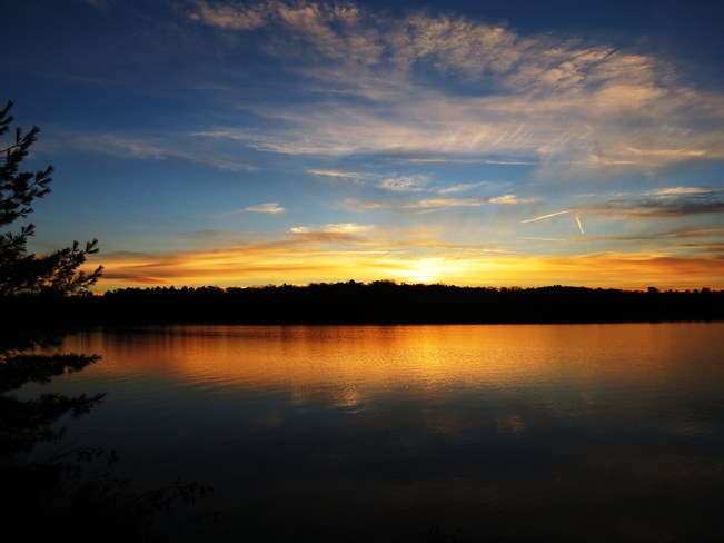 Fall Sunset on Esten Lake Elliot Lake, ON