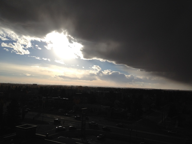 Awesome view of incoming weather from my new condo!!! Red Deer, AB